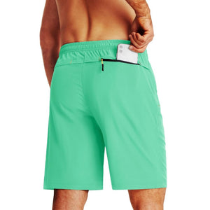 TACVASEN Black Men's Quick Dry Lightweight Water Resistant Running Shorts