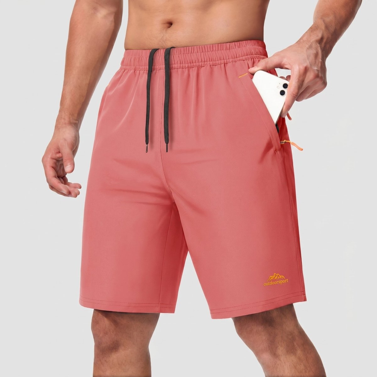 TACVASEN Watermelon Red Men's Running Workout Shorts Quick Dry with Pockets