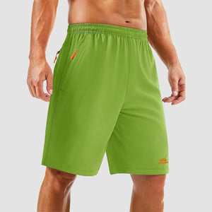 TACVASEN Fruit Green Men's Running Workout Shorts Quick Dry with Pockets