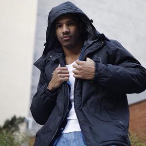 TACVASEN Black Insulated Fleece Lined Winter Snow Jacket