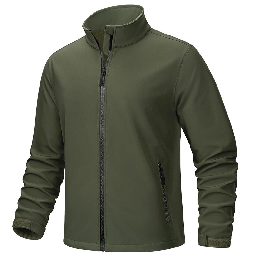 TACVASEN Army Green Men's Softshell Windproof Waterproof Coats Hiking Jackets
