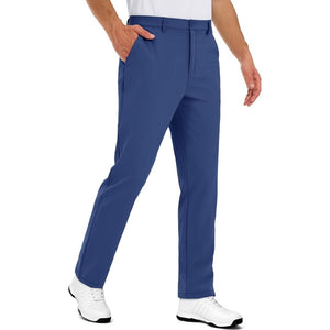 TACVASEN Blue Grey Men's Stretch & Lightweight Classic Fit Golf Pants