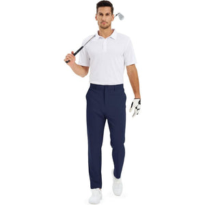 TACVASEN Navy Men's Stretch & Lightweight Classic Fit Golf Pants