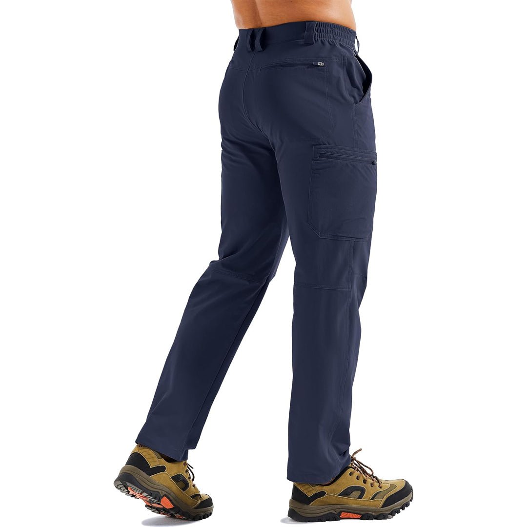 TACVASEN Navy Men's Stretch Quick Dry Hiking Cargo Pants