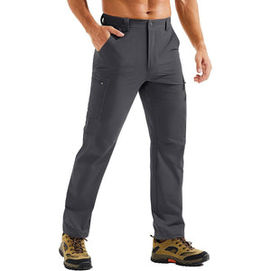 TACVASEN Dark Grey Men's Stretch Quick Dry Hiking Cargo Pants