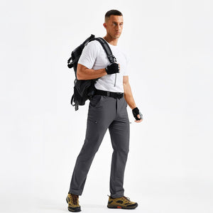 TACVASEN Dark Grey Men's Stretch Quick Dry Hiking Cargo Pants