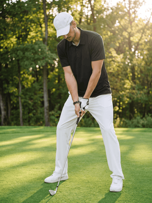 TACVASEN Black Men's Summer Golf Polo Breathable Functional Shirt