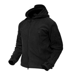 TACVASEN Army Green Men's Tactical Fleece Jacket Hoodie Winter Down Jackets