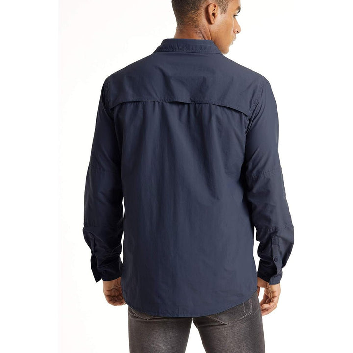 Men's Tactical Sun Protective Button - Down Long Sleeve Shirt - Men's Hiking Clothing