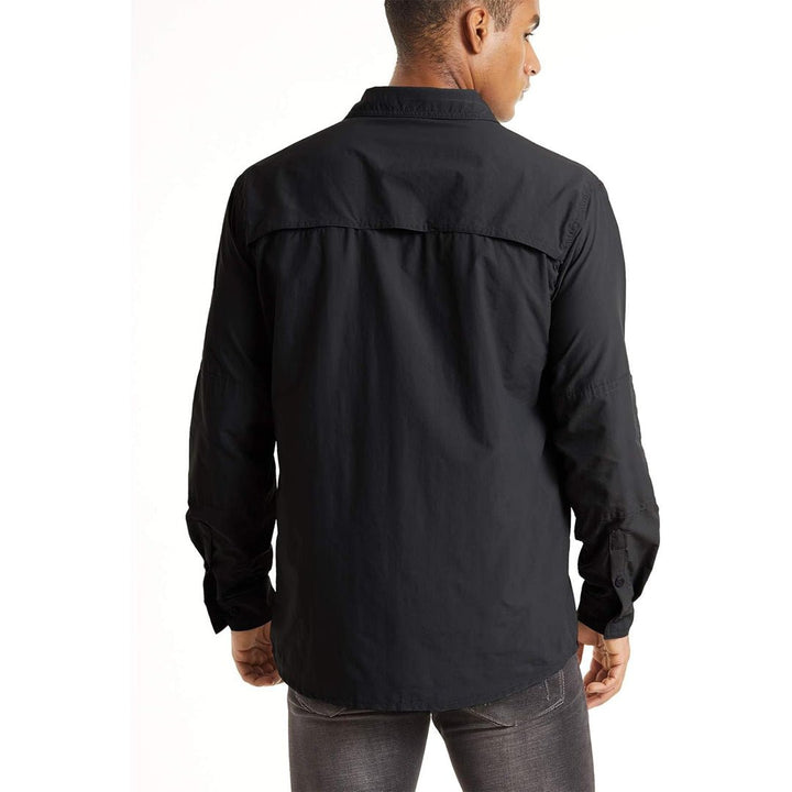 Men's Tactical Sun Protective Button - Down Long Sleeve Shirt - Men's Hiking Clothing