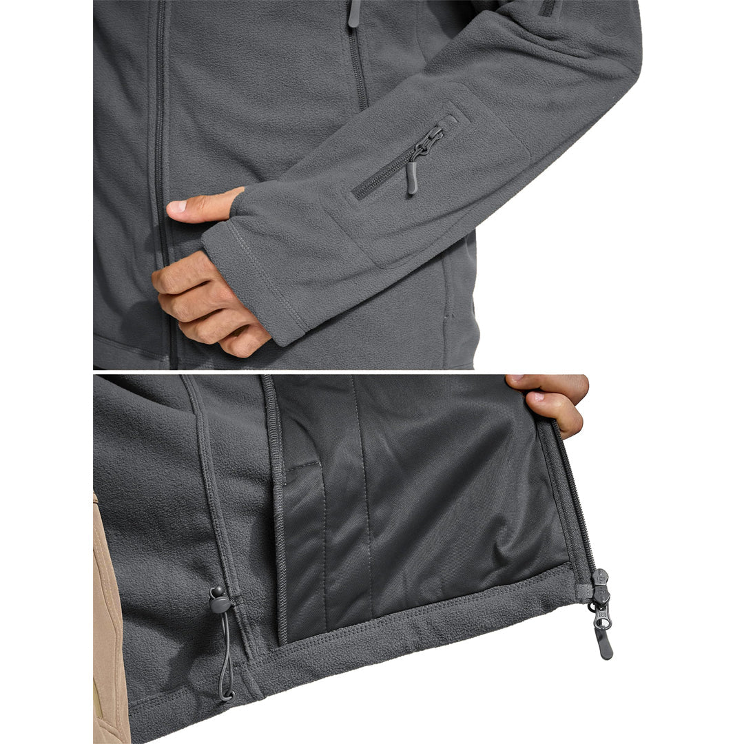 TACVASEN Army Green Men's Tactical Thermal Bomber Coats
