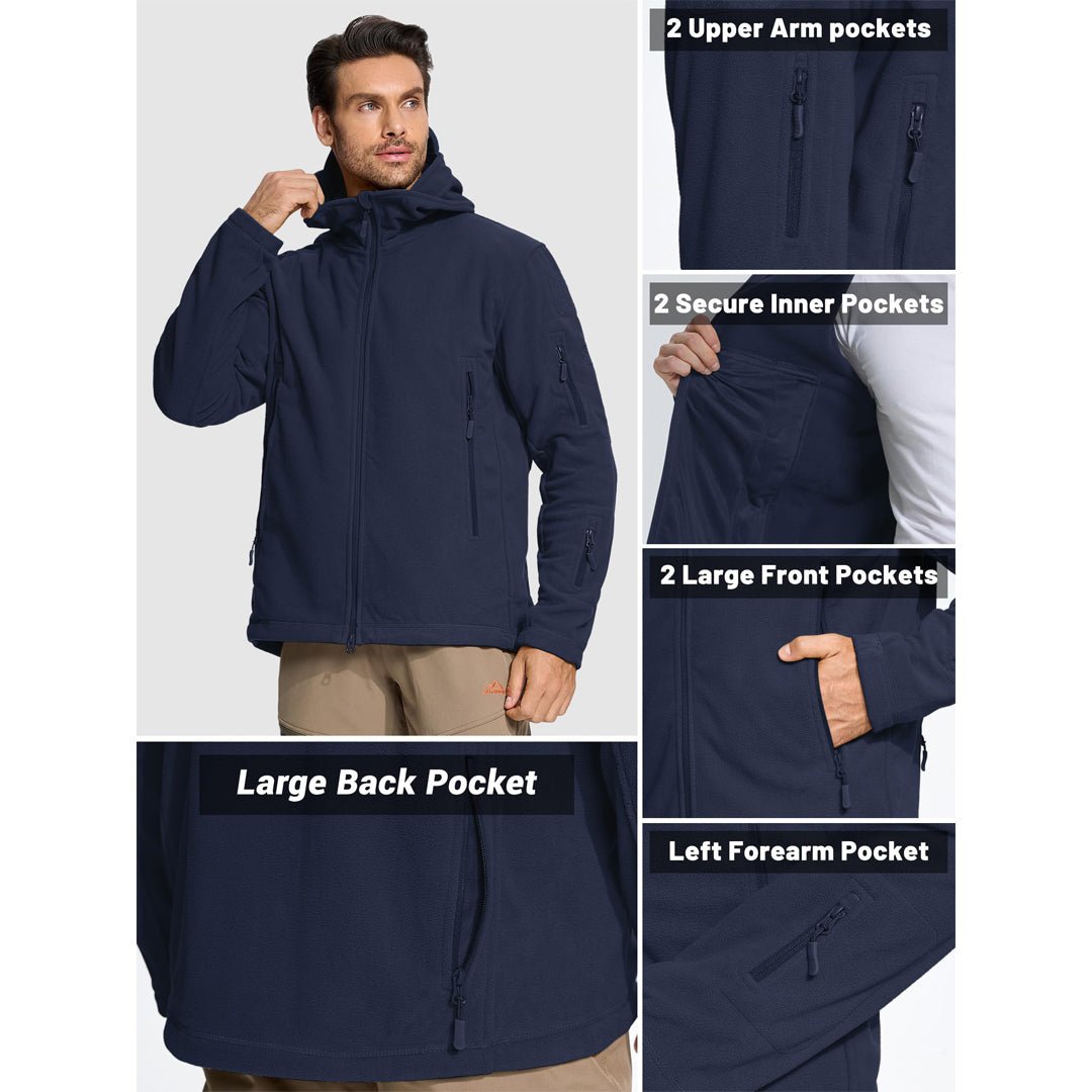 TACVASEN Army Green Men's Tactical Thermal Bomber Coats