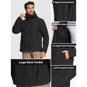 TACVASEN Army Green Men's Tactical Thermal Bomber Coats