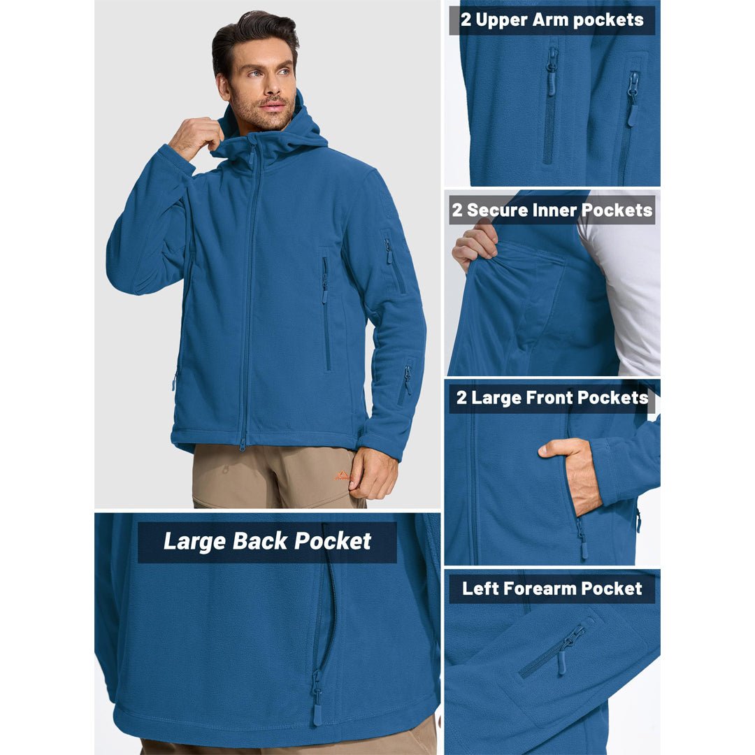TACVASEN Army Green Men's Tactical Thermal Bomber Coats