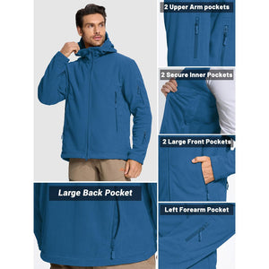 TACVASEN Army Green Men's Tactical Thermal Bomber Coats