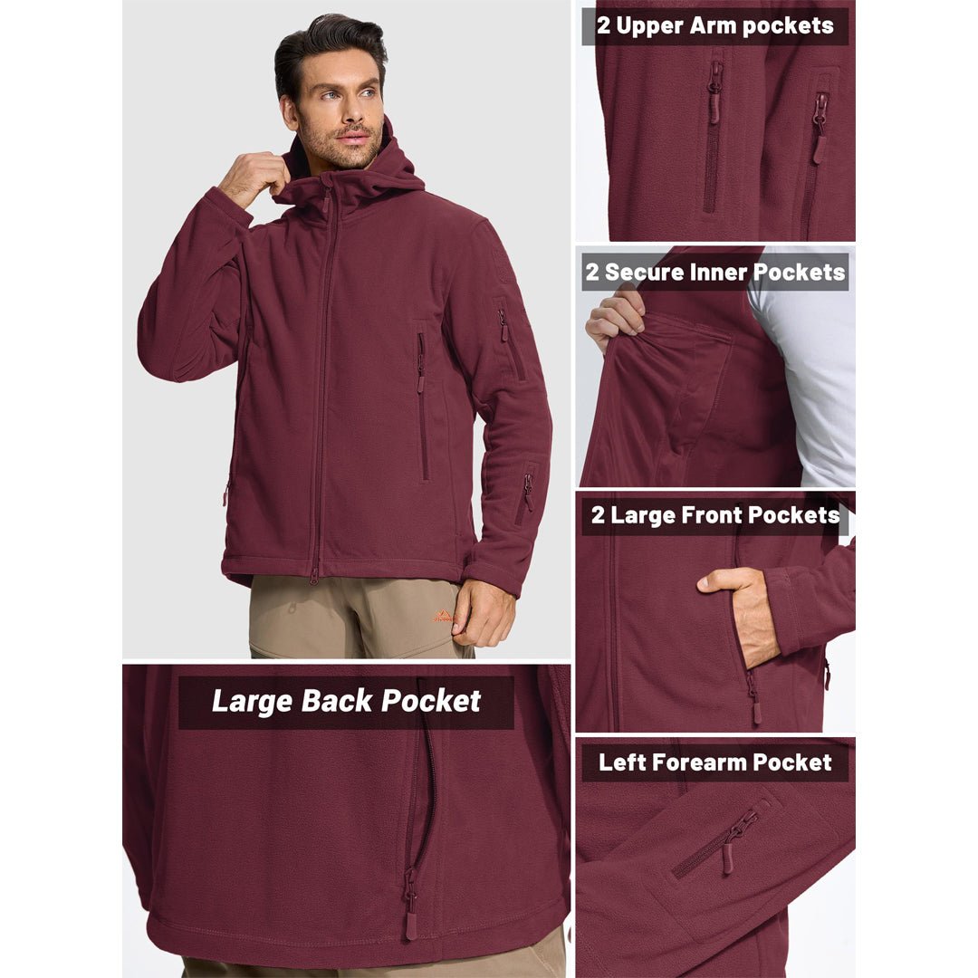 TACVASEN Army Green Men's Tactical Thermal Bomber Coats