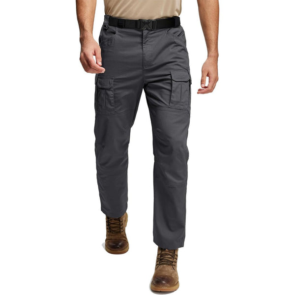 TACVASEN Dark Grey Tactical Ripstop Hiking Outdoor Pants
