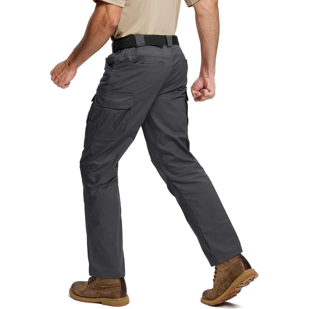TACVASEN Dark Grey Tactical Ripstop Hiking Outdoor Pants