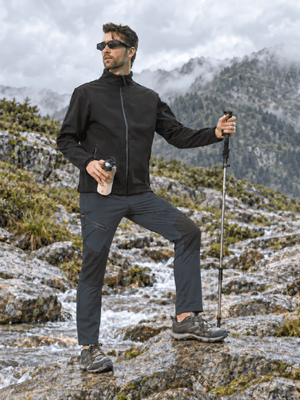 TACVASEN Dark Grey Men's Trouser Quick Dry Walking Hiking Work Pant