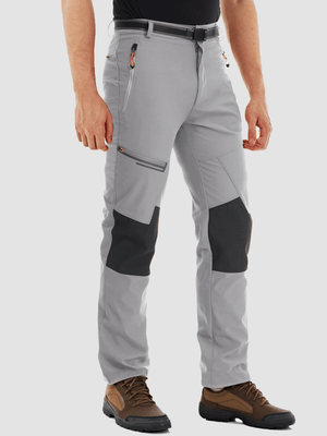 TACVASEN Light Grey Men's Trouser Quick Dry Walking Hiking Work Pant