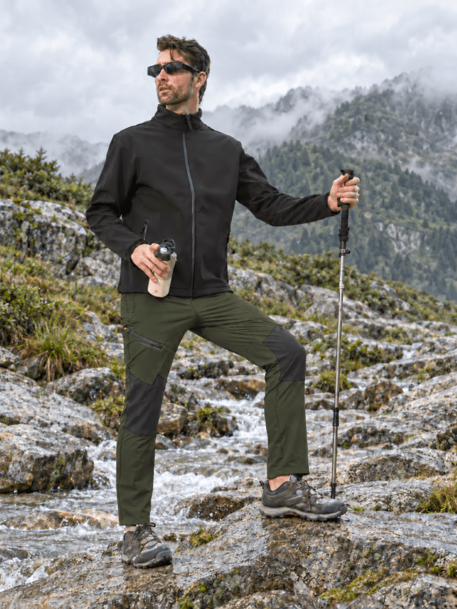 TACVASEN Army Green Men's Trouser Quick Dry Walking Hiking Work Pant