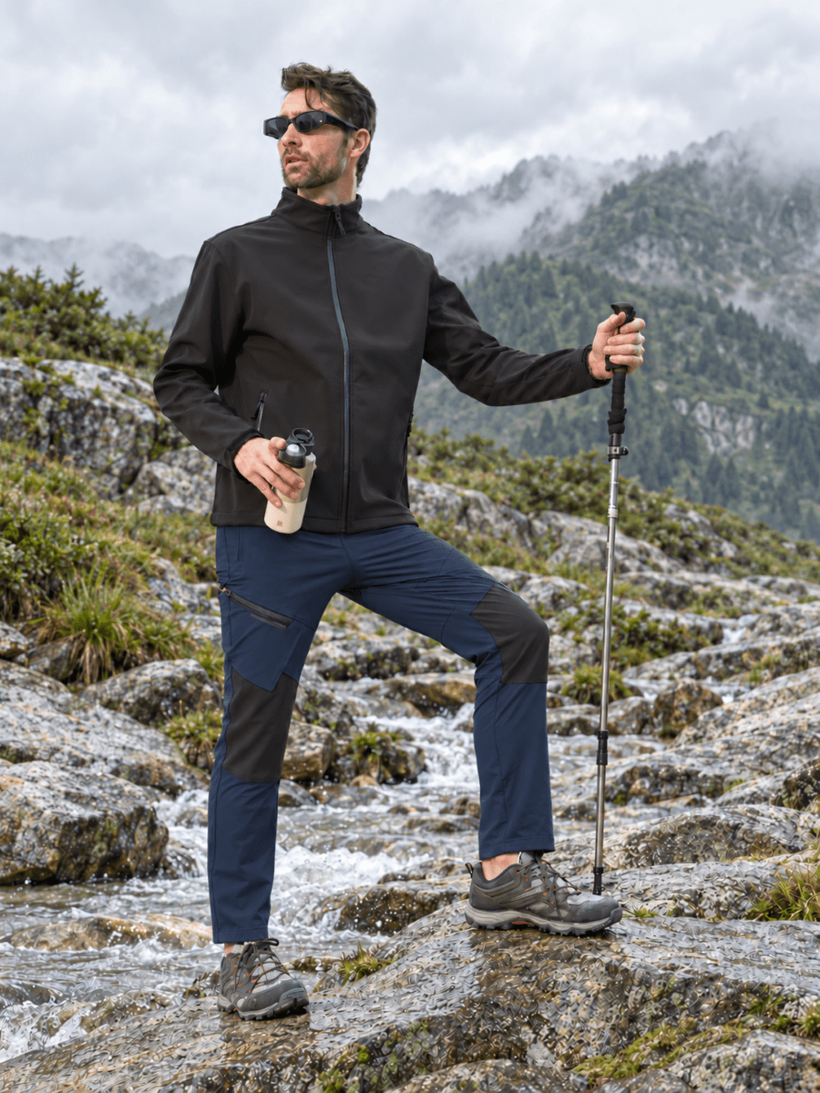 TACVASEN Navy Men's Trouser Quick Dry Walking Hiking Work Pant