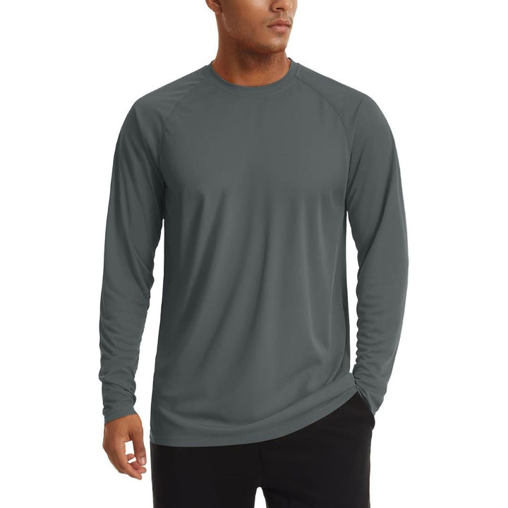 Men's UPF 50+ Long Sleeve Quick Dry Sun Protection Shirt - Men's Sun Protective Shirts