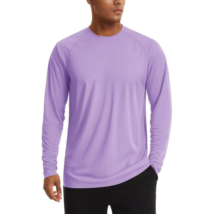 Men's UPF 50+ Long Sleeve Quick Dry Sun Protection Shirt - Men's Sun Protective Shirts