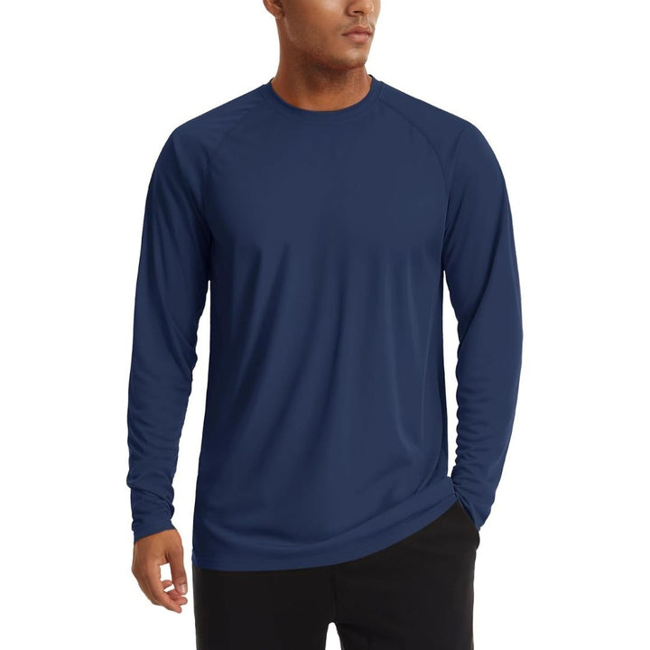 Men's UPF 50+ Long Sleeve Quick Dry Sun Protection Shirt - Men's Sun Protective Shirts