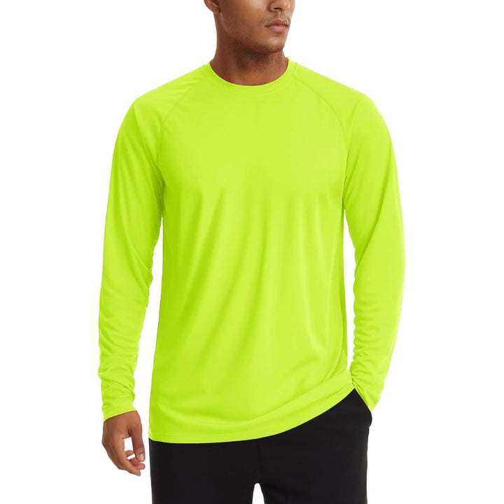 Men's UPF 50+ Long Sleeve Quick Dry Sun Protection Shirt - Men's Sun Protective Shirts