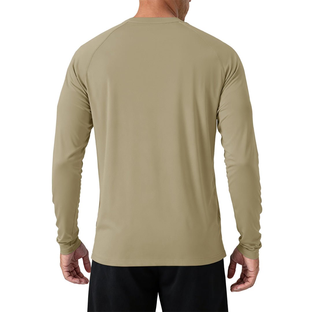 Men's UPF 50+ Long Sleeve Quick Dry Sun Protection Shirt Dull Cyan