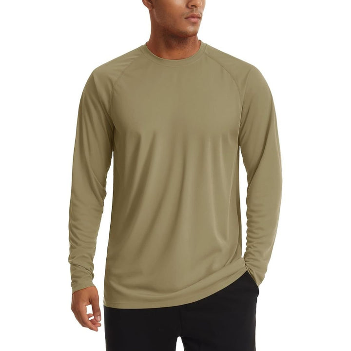 Men's UPF 50+ Long Sleeve Quick Dry Sun Protection Shirt - Men's Sun Protective Shirts