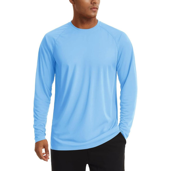 Men's UPF 50+ Long Sleeve Quick Dry Sun Protection Shirt - Men's Sun Protective Shirts
