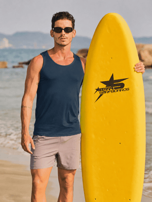 TACVASEN Navy Men's UPF 50+ Moisture Wicking Sports Vests