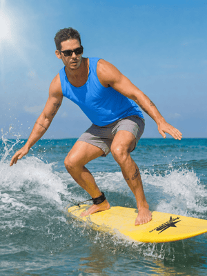 TACVASEN Azure Men's UPF 50+ Moisture Wicking Sports Vests