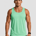 TACVASEN Mint Green Men's UPF 50+ Moisture Wicking Sports Vests
