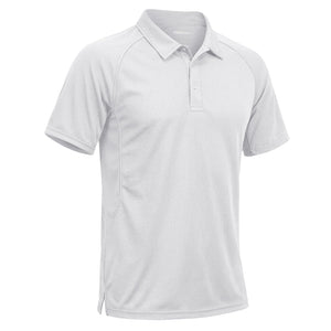 TACVASEN White UPF 50+ Performance Tactical Polo Shirt