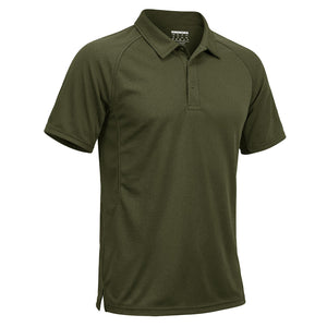 TACVASEN Army Green UPF 50+ Performance Tactical Polo Shirt