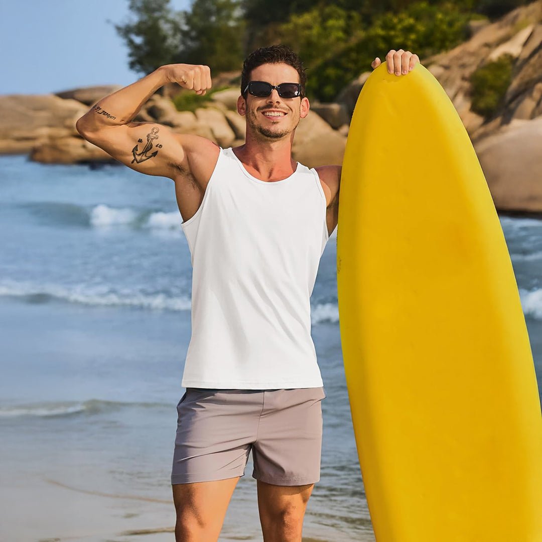 Men's UPF 50+ Quick Dry Workout & Gym Tank Top - google_men_sun_protection