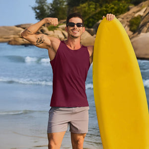 Men's UPF 50+ Quick Dry Workout & Gym Tank Top - google_men_sun_protection