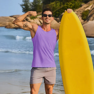 Men's UPF 50+ Quick Dry Workout & Gym Tank Top - google_men_sun_protection