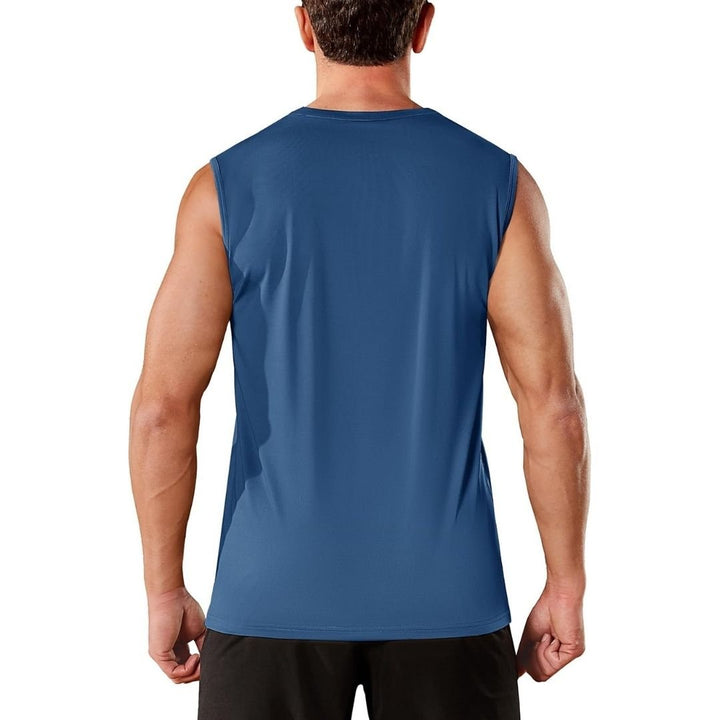Men's UPF 50+ Sleeveless Quick Dry Gym Tank Tops - Men's T-shirts