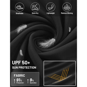 TACVASEN Sky Blue Quarter Zip UPF 50+ Sun Protection Hoodie Shirts