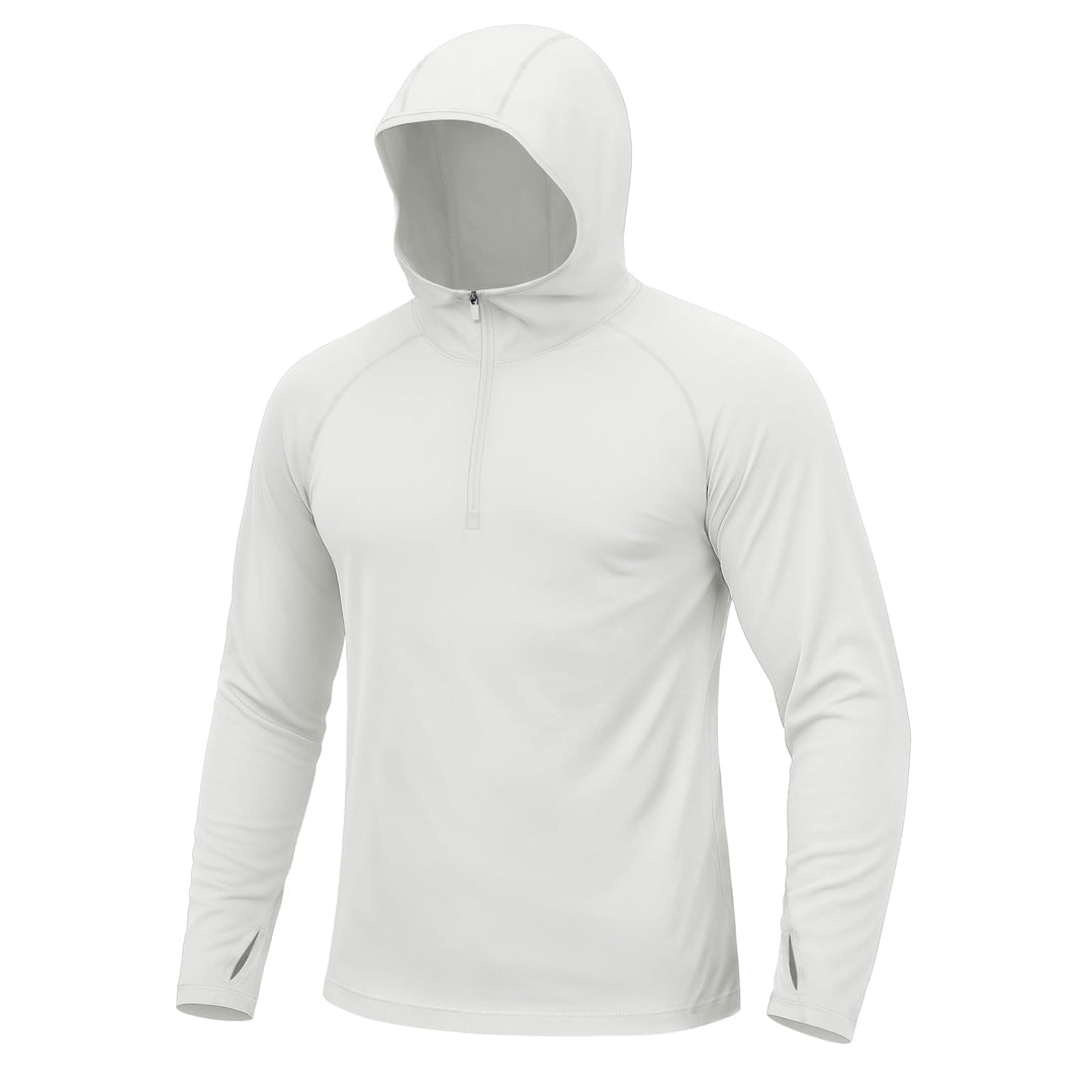 TACVASEN Sky Blue Quarter Zip UPF 50+ Sun Protection Hoodie Shirts