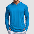 TACVASEN Light Green Men's UPF 50+ Sun Protection Hoodies with Thumb Holes
