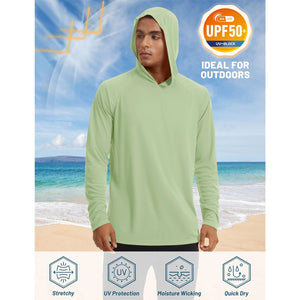 TACVASEN Blue Men's UPF 50+ Sun Protective Athletic Rash Guard Shirts