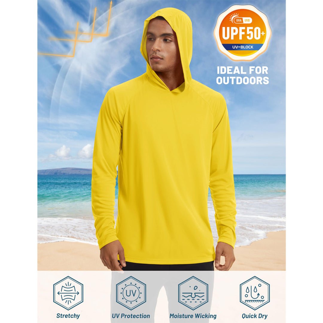 TACVASEN Blue Men's UPF 50+ Sun Protective Athletic Rash Guard Shirts