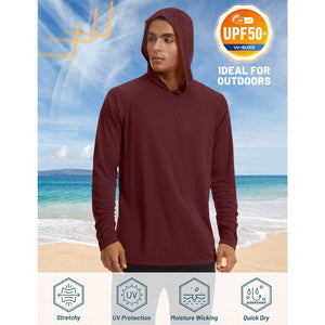 TACVASEN Blue Men's UPF 50+ Sun Protective Athletic Rash Guard Shirts