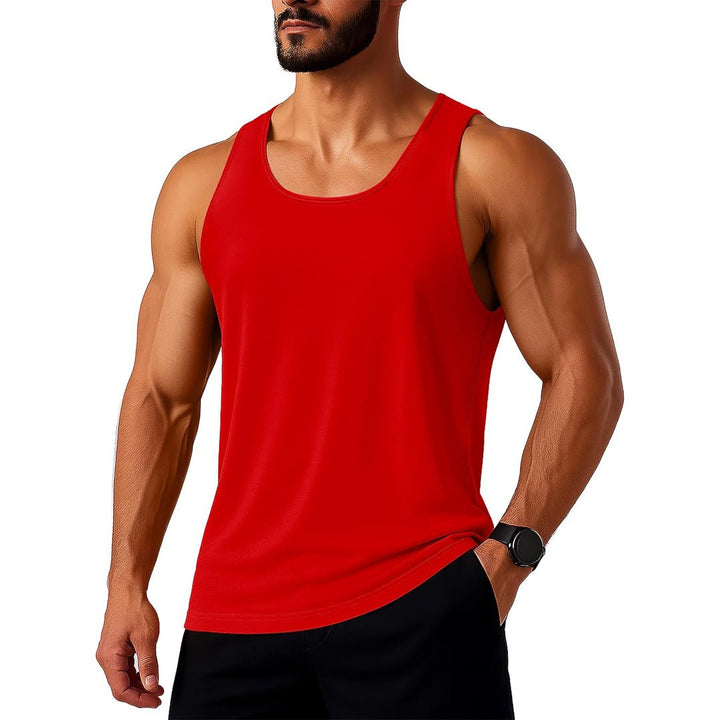 Men's UPF 80+ Y - Back Tank Top Quick Dry Muscle Shirt - AT25M3273