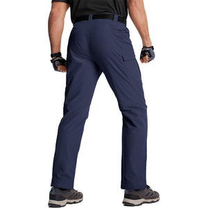 TACVASEN Navy Men's Water Repellent Cargo Military Pants with 8 Pockets